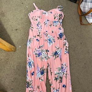 Pink summer jumpsuit
